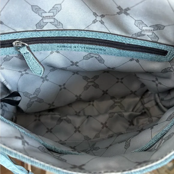 🩵🩵AIMEE KESTENBERG BALI LEATHER DENIM CROSSBODY BAG!🩵🩵 - Picture 9 of 11